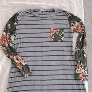 Tunic long sleeve top